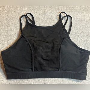 High-Neck Strappy Sports Bra / Crop Top